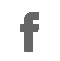 A grey Facebook logo on a black background.
